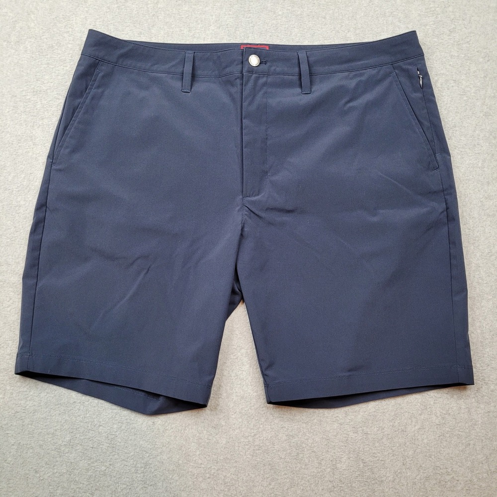 UNTUCKit Traveler Short Mens 38 Navy Blue Regular Fit Performance 40499